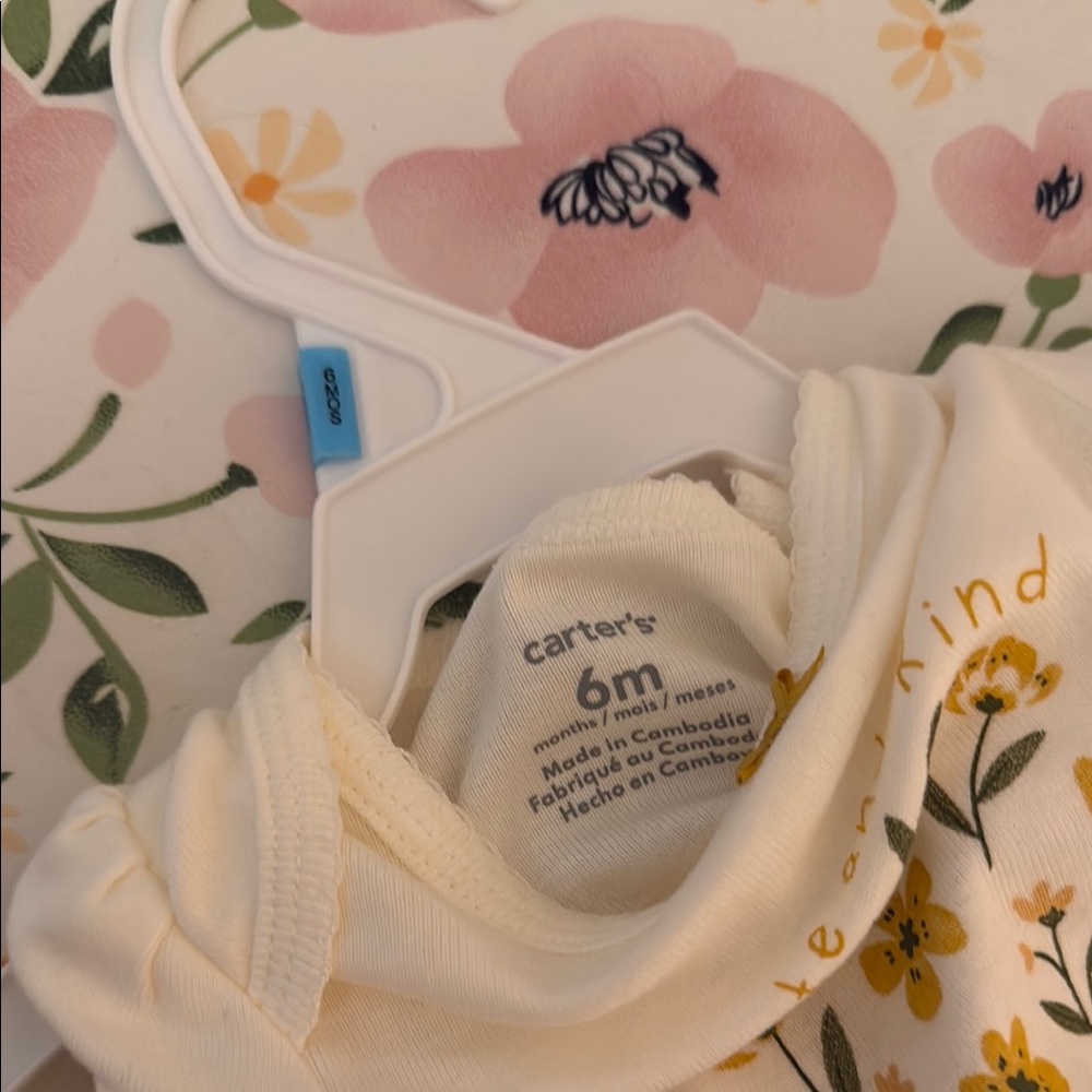 Carter's Cream and Yellow Bodysuits One Pieces - Picture 6 of 6